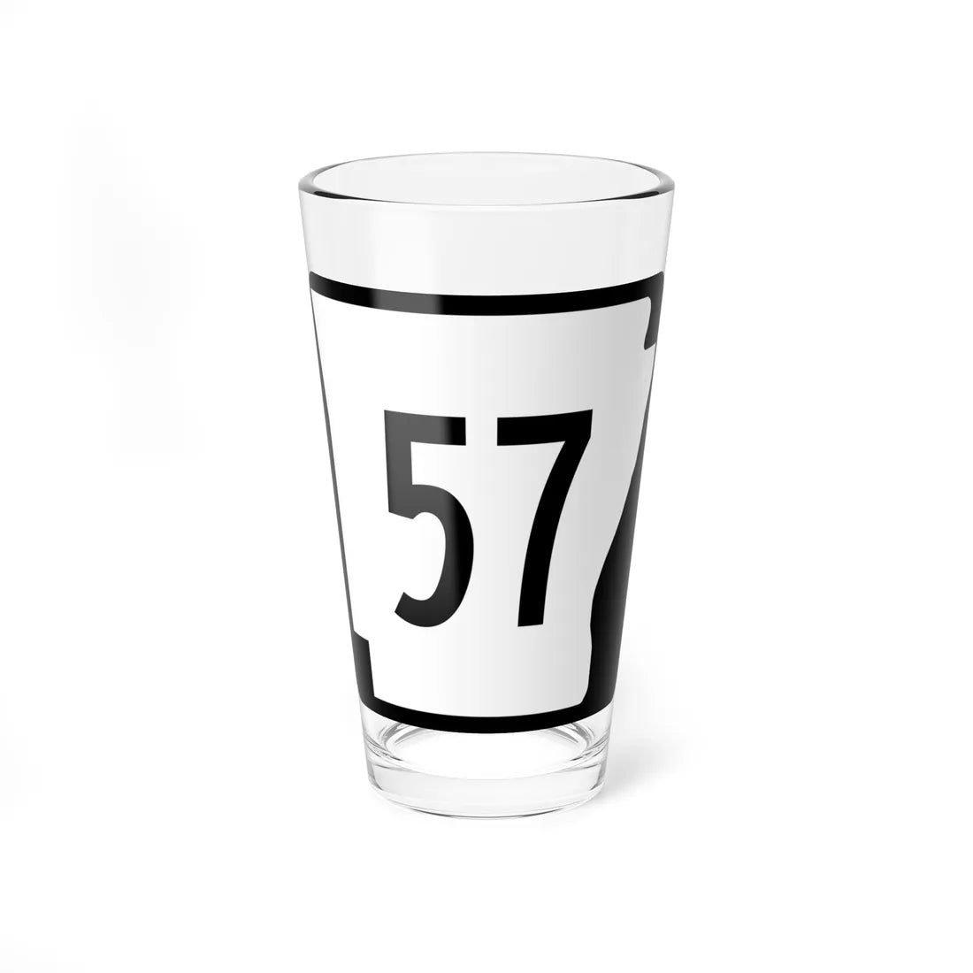 Arkansas 57 (Arkansas) (Road Sign) Pint Glss 16oz 16oz - Go Mug Yourself
