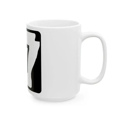 Arkansas 57 (Arkansas) (Road Sign) White Coffee Mug - Go Mug Yourself
