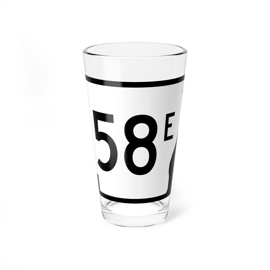 Arkansas 58E (Arkansas) (Road Sign) Pint Glss 16oz 16oz - Go Mug Yourself