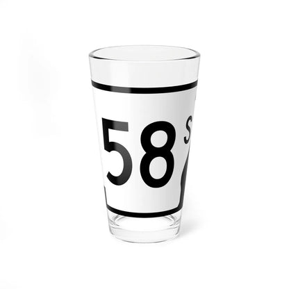 Arkansas 58S (Arkansas) (Road Sign) Pint Glss 16oz 16oz - Go Mug Yourself