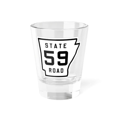 Arkansas 59 1926 (Arkansas) (Road Sign) Shot Glass 1.5oz 1.5oz - Go Mug Yourself