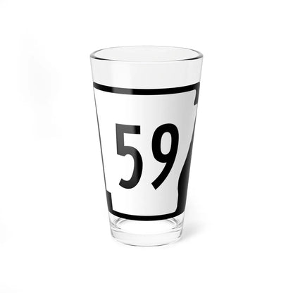 Arkansas 59 (Arkansas) (Road Sign) Pint Glss 16oz 16oz - Go Mug Yourself