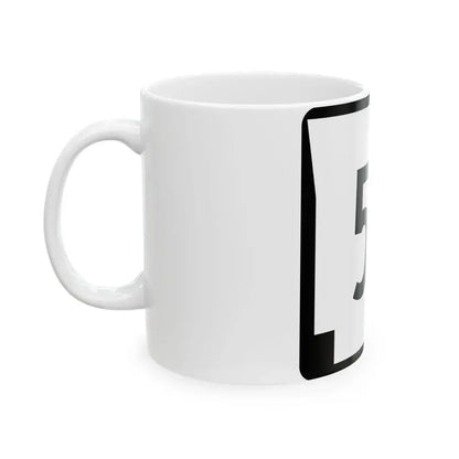 Arkansas 59 (Arkansas) (Road Sign) White Coffee Mug - Go Mug Yourself