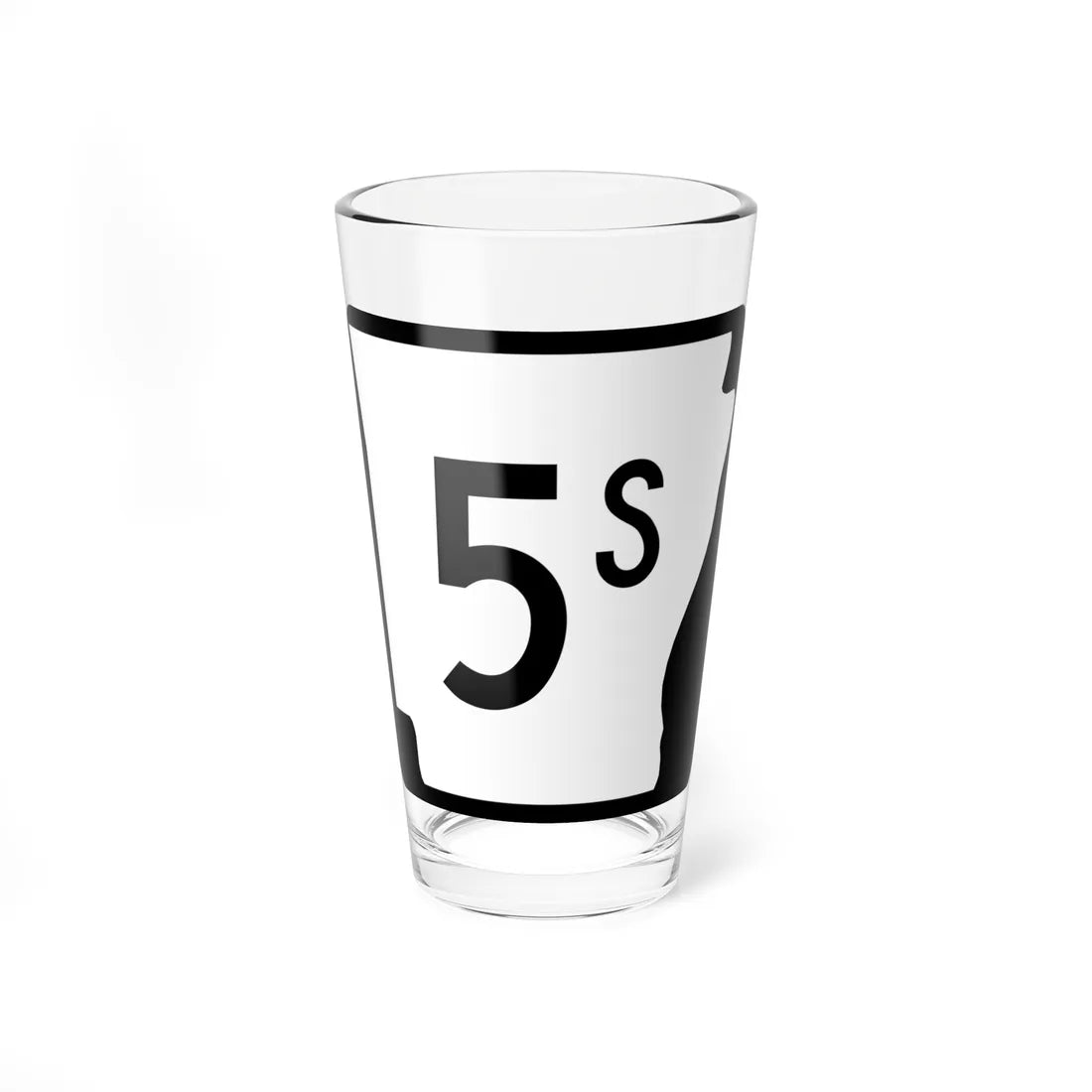 Arkansas 5S (Arkansas) (Road Sign) Pint Glass 16oz 16oz - Go Mug Yourself