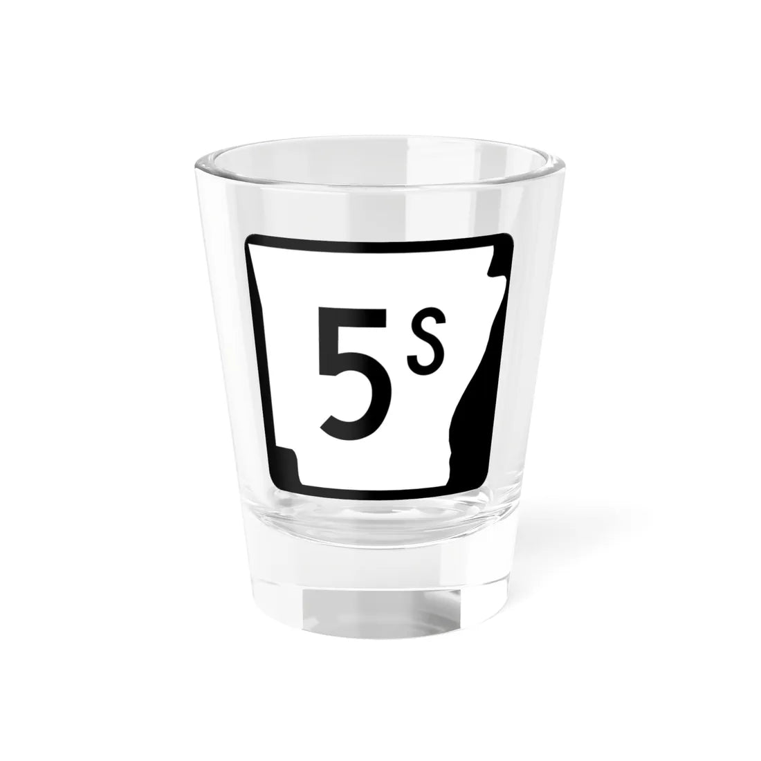Arkansas 5S (Arkansas) (Road Sign) Shot Glass 1.5oz 1.5oz - Go Mug Yourself