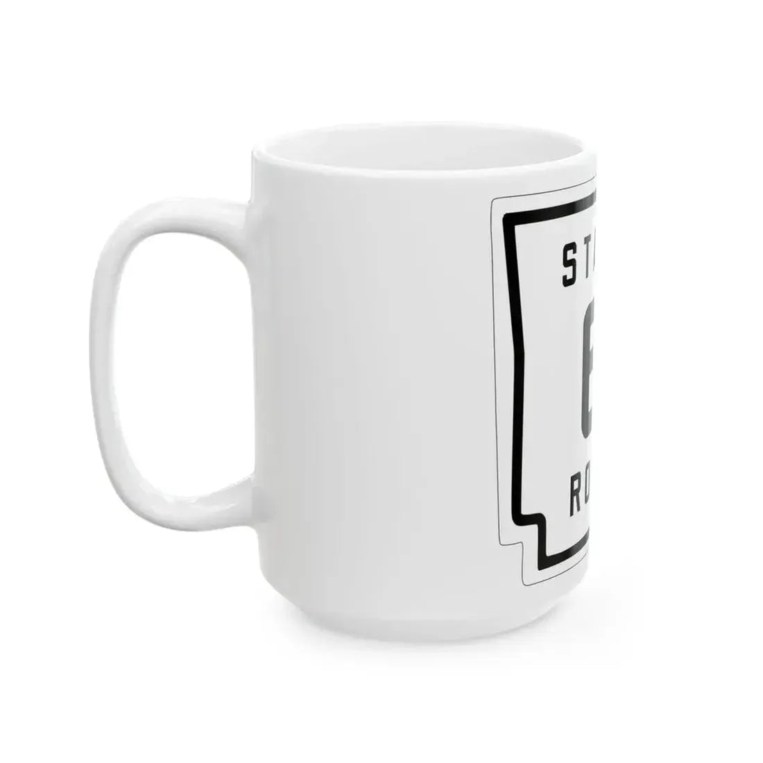 Arkansas 6 1926 (Arkansas) (Road Sign) White Coffee Mug - Go Mug Yourself