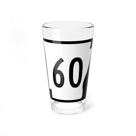 Arkansas 60 (Arkansas) (Road Sign) Pint Glss 16oz 16oz - Go Mug Yourself