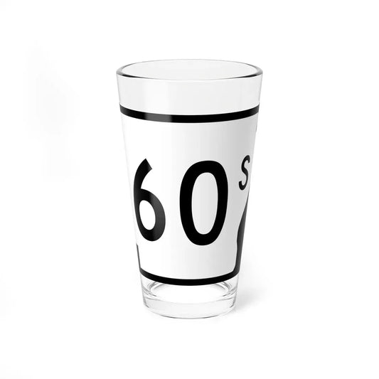 Arkansas 60S (Arkansas) (Road Sign) Pint Glass 16oz 16oz - Go Mug Yourself