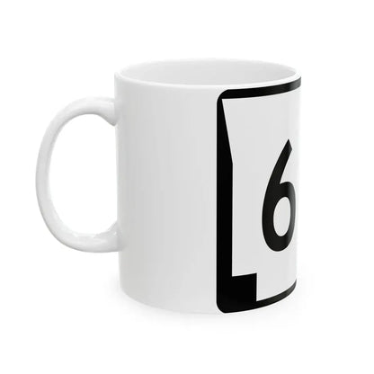 Arkansas 60S (Arkansas) (Road Sign) White Coffee Mug - Go Mug Yourself