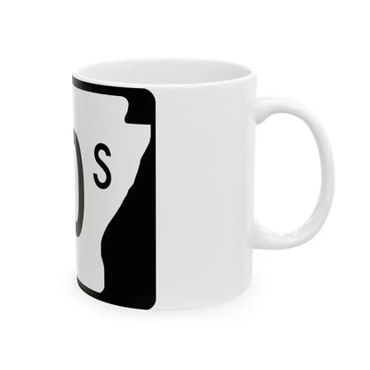 Arkansas 60S (Arkansas) (Road Sign) White Coffee Mug - Go Mug Yourself