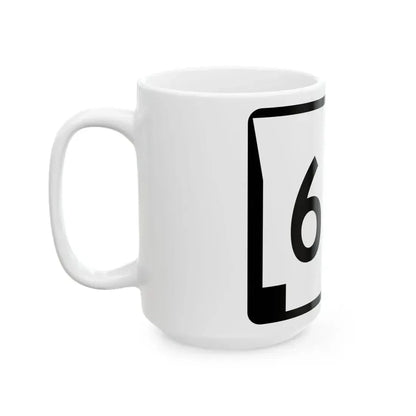 Arkansas 60S (Arkansas) (Road Sign) White Coffee Mug - Go Mug Yourself