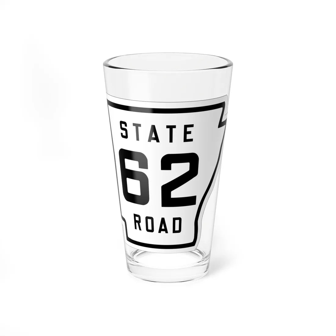 Arkansas 62 1926 (Arkansas) (Road Sign) Pint Glss 16oz 16oz - Go Mug Yourself