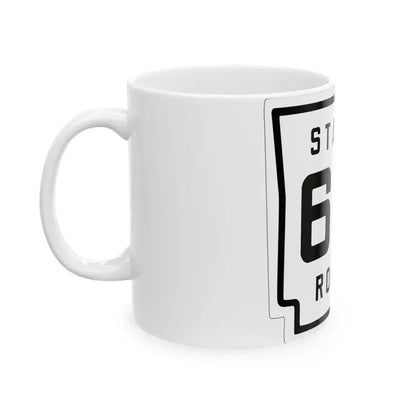 Arkansas 62 1926 (Arkansas) (Road Sign) White Coffee Mug - Go Mug Yourself