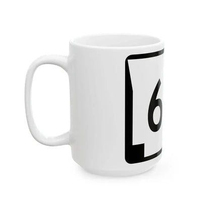 Arkansas 68B (Arkansas) (Road Sign) White Coffee Mug - Go Mug Yourself