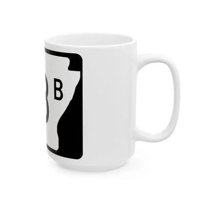 Arkansas 68B (Arkansas) (Road Sign) White Coffee Mug - Go Mug Yourself