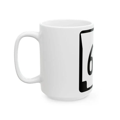Arkansas 68C (Arkansas) (Road Sign) White Coffee Mug - Go Mug Yourself