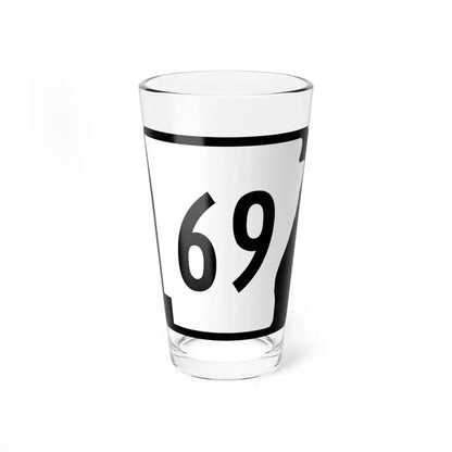 Arkansas 69 (Arkansas) (Road Sign) Pint Glass 16oz 16oz - Go Mug Yourself