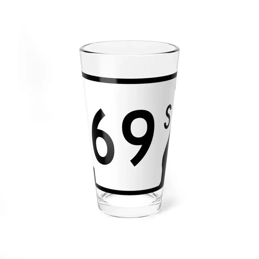 Arkansas 69S (Arkansas) (Road Sign) Pint Glass 16oz 16oz - Go Mug Yourself