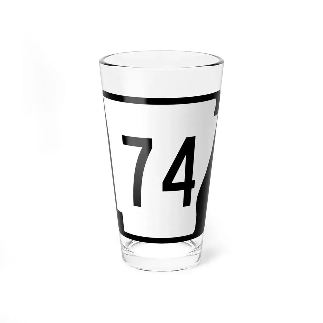 Arkansas 74 (Arkansas) (Road Sign) Pint Glass 16oz 16oz - Go Mug Yourself