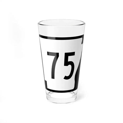 Arkansas 75 (Arkansas) (Road Sign) Pint Glass 16oz 16oz - Go Mug Yourself