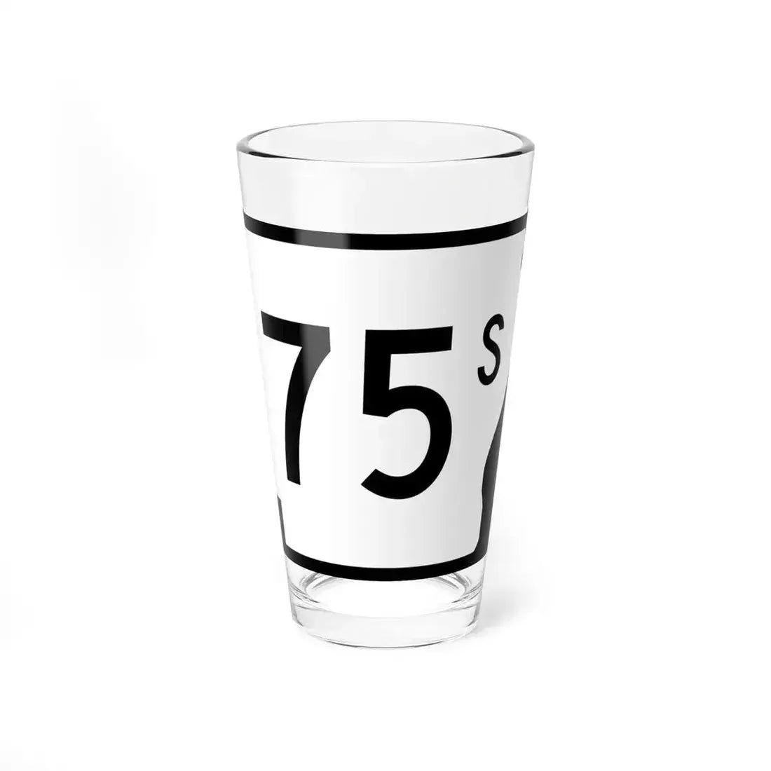 Arkansas 75S (Arkansas) (Road Sign) Pint Glass 16oz 16oz - Go Mug Yourself