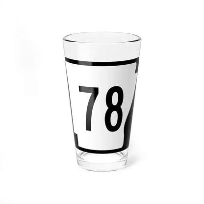 Arkansas 78 (Arkansas) (Road Sign) Pint Glass 16oz 16oz - Go Mug Yourself