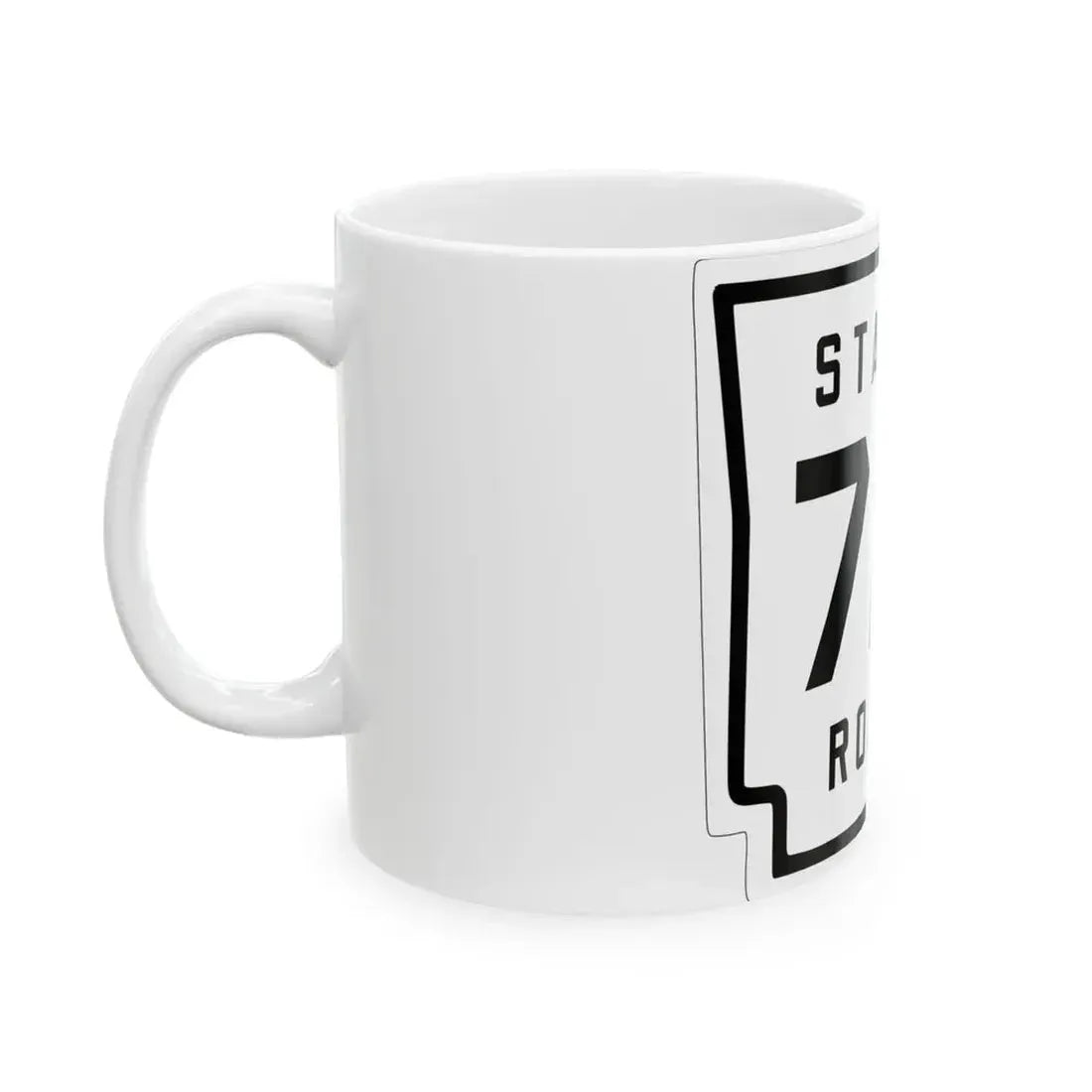 Arkansas 7A 1926 (Arkansas) (Road Sign) White Coffee Mug - Go Mug Yourself