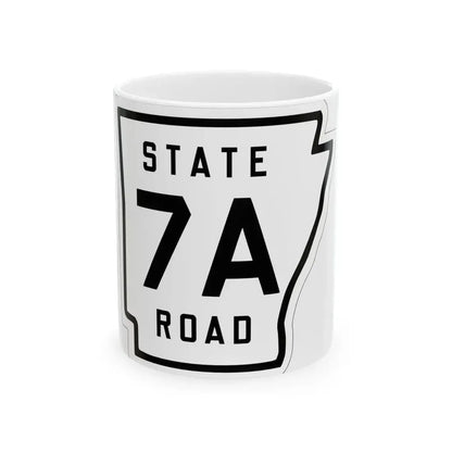 Arkansas 7A 1926 (Arkansas) (Road Sign) White Coffee Mug - Go Mug Yourself