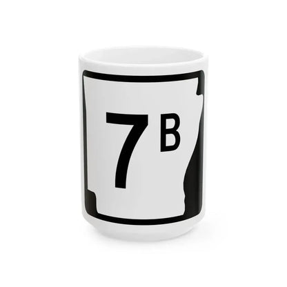 Arkansas 7B (Arkansas) (Road Sign) White Coffee Mug - Go Mug Yourself