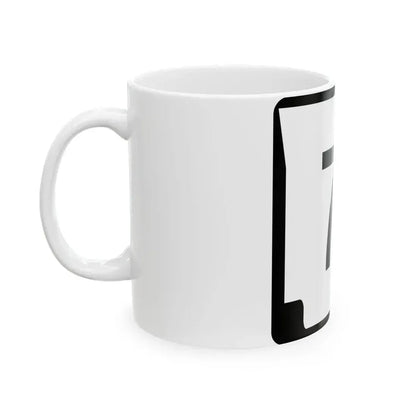 Arkansas 7S (Arkansas) (Road Sign) White Coffee Mug - Go Mug Yourself