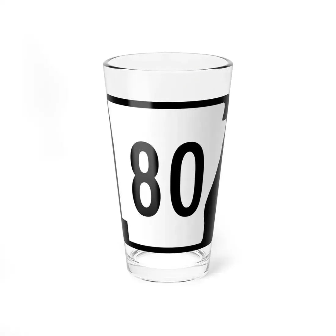 Arkansas 80 (Arkansas) (Road Sign) Pint Glass 16oz 16oz - Go Mug Yourself