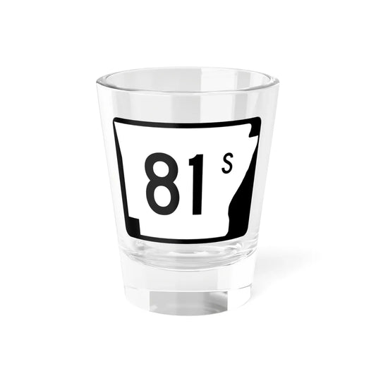 Arkansas 81S (Arkansas) (Road Sign) Shot Glass 1.5oz 1.5oz - Go Mug Yourself