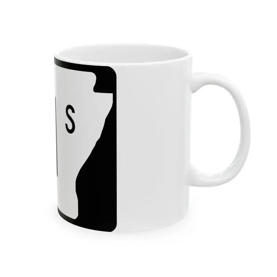 Arkansas 81S (Arkansas) (Road Sign) White Coffee Mug - Go Mug Yourself