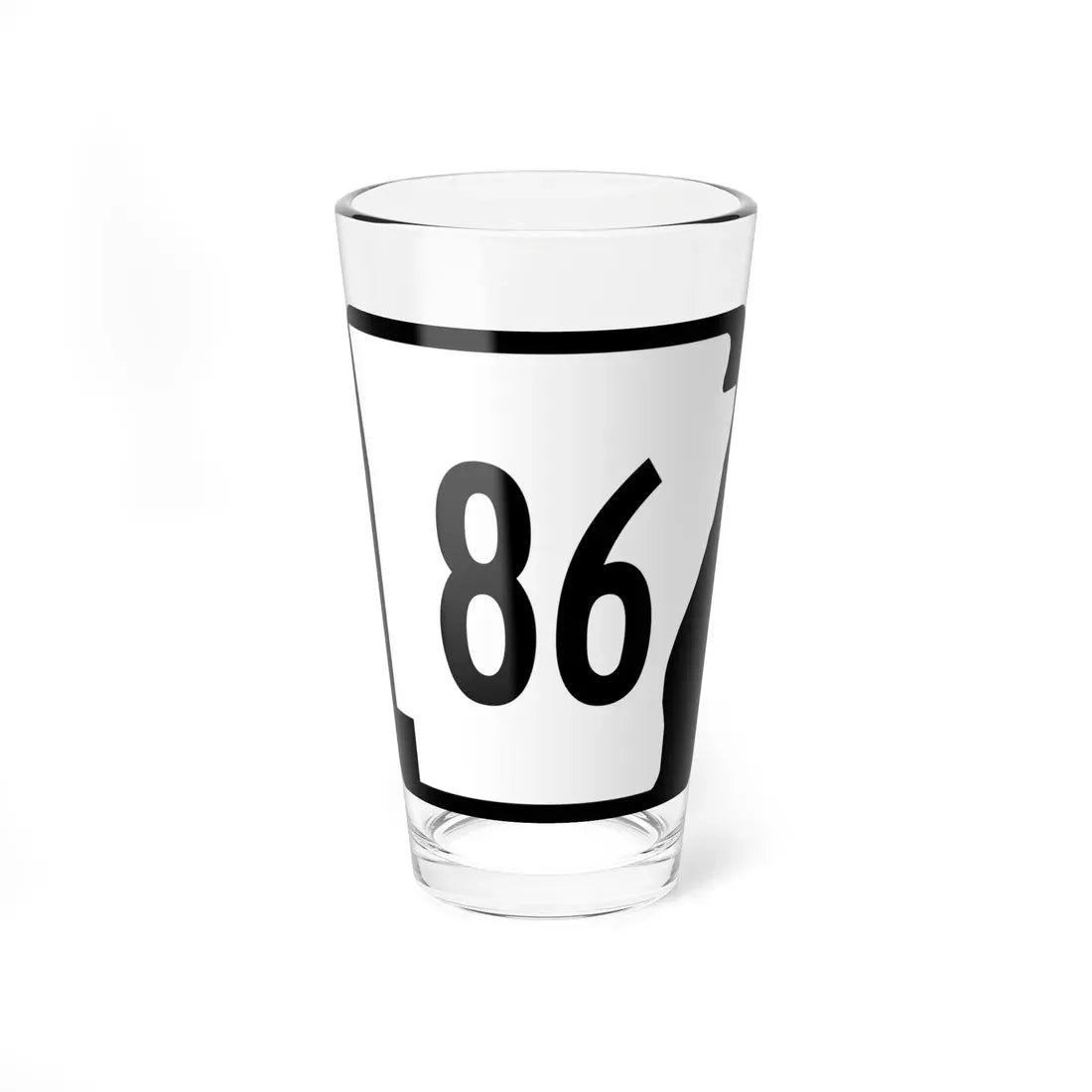 Arkansas 86 (Arkansas) (Road Sign) Pint Glass 16oz 16oz - Go Mug Yourself