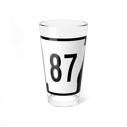 Arkansas 87 (Arkansas) (Road Sign) Pint Glass 16oz 16oz - Go Mug Yourself