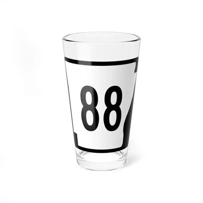 Arkansas 88 (Arkansas) (Road Sign) Pint Glass 16oz 16oz - Go Mug Yourself