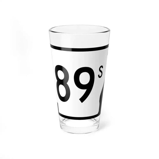 Arkansas 89S (Arkansas) (Road Sign) Pint Glass 16oz 16oz - Go Mug Yourself