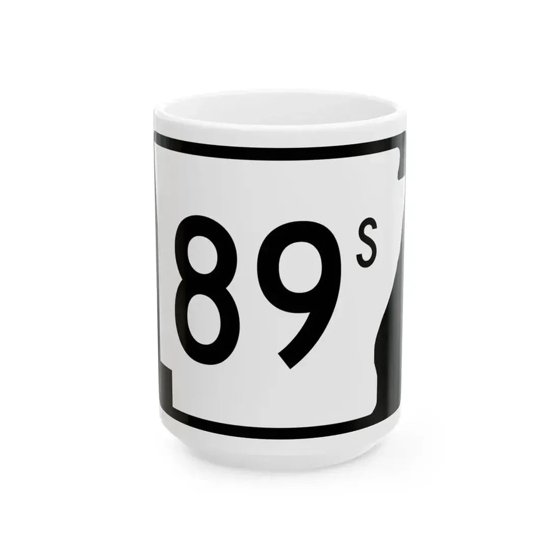 Arkansas 89S (Arkansas) (Road Sign) White Coffee Mug 15oz - Go Mug Yourself