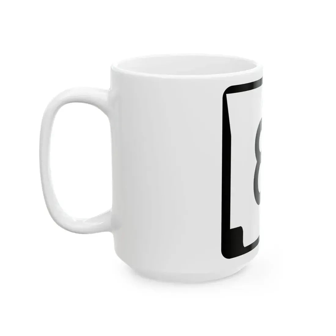 Arkansas 8S (Arkansas) (Road Sign) White Coffee Mug - Go Mug Yourself