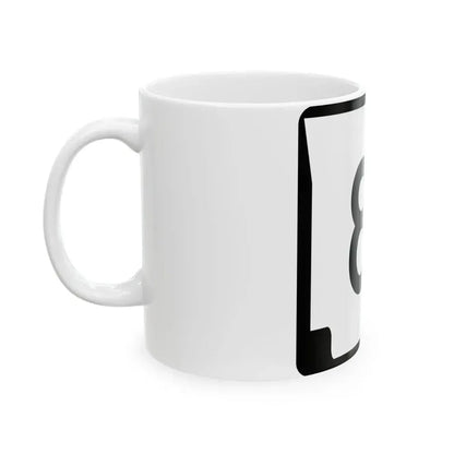 Arkansas 8S (Arkansas) (Road Sign) White Coffee Mug - Go Mug Yourself