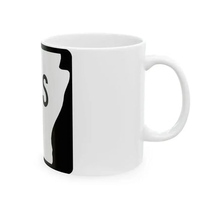 Arkansas 8S (Arkansas) (Road Sign) White Coffee Mug - Go Mug Yourself