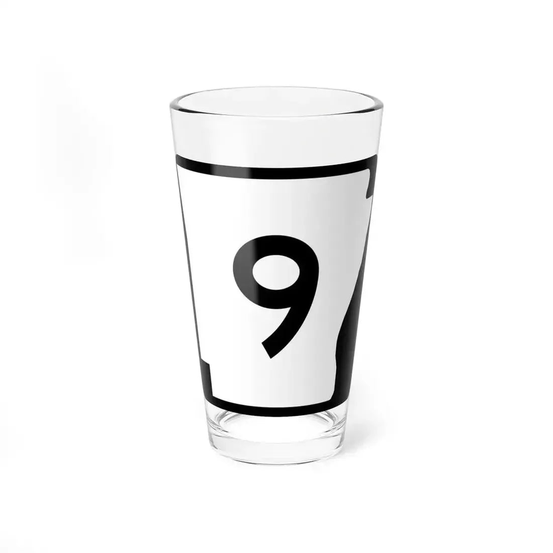 Arkansas 9 (Arkansas) (Road Sign) Pint Glass 16oz 16oz - Go Mug Yourself