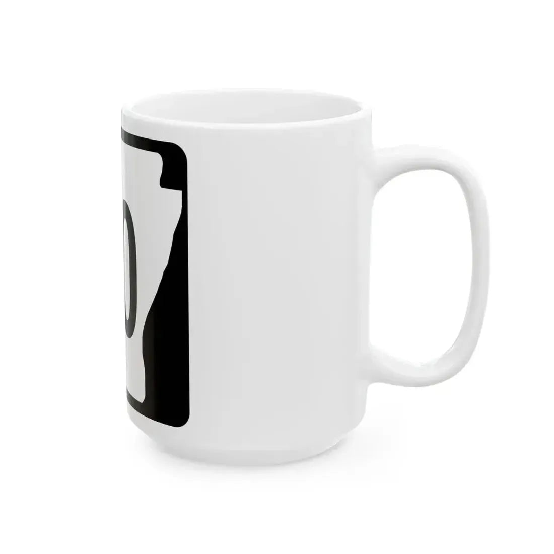 Arkansas 90 (Arkansas) (Road Sign) White Coffee Mug - Go Mug Yourself