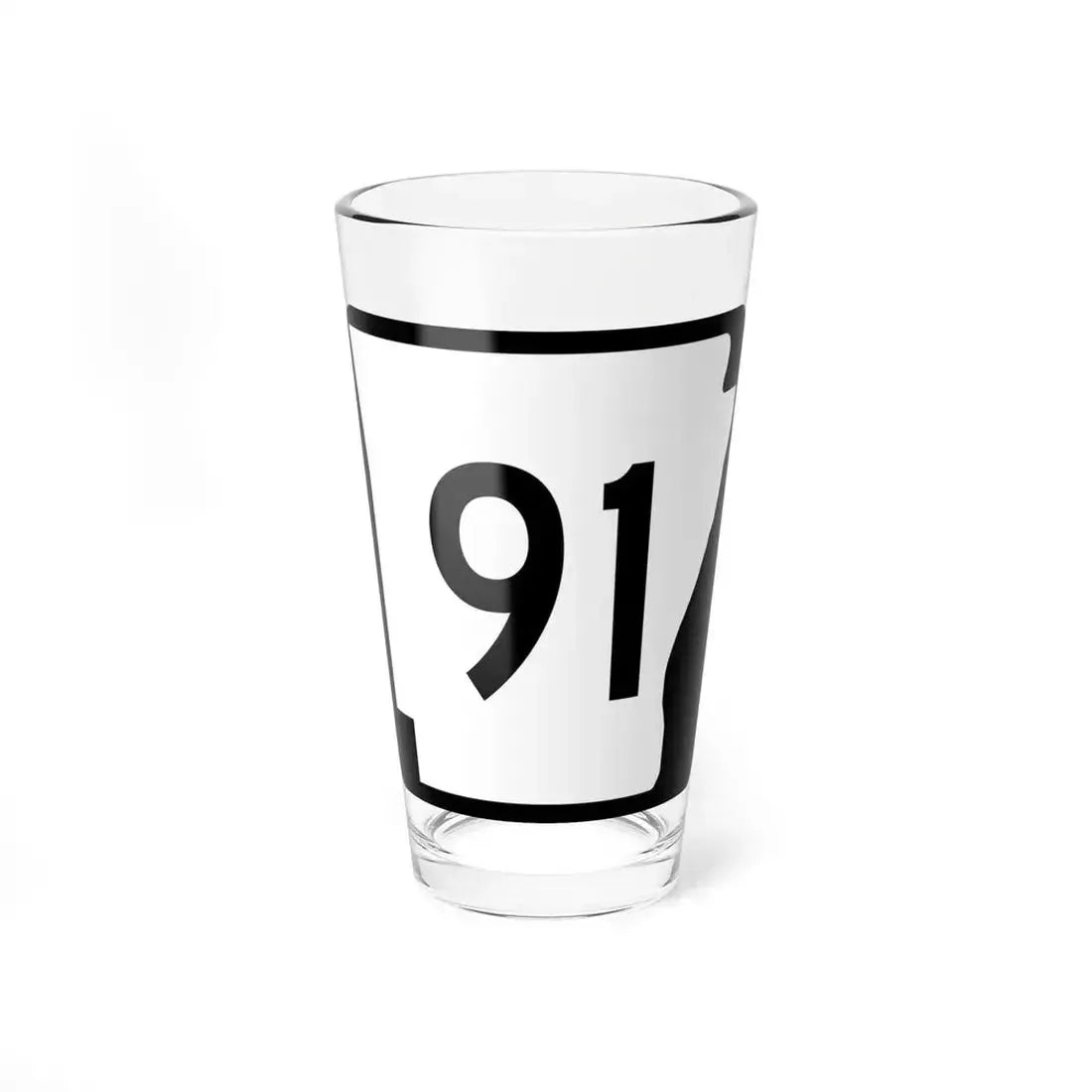 Arkansas 91 (Arkansas) (Road Sign) Pint Glass 16oz 16oz - Go Mug Yourself