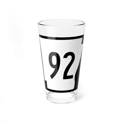 Arkansas 92 (Arkansas) (Road Sign) Pint Glass 16oz 16oz - Go Mug Yourself