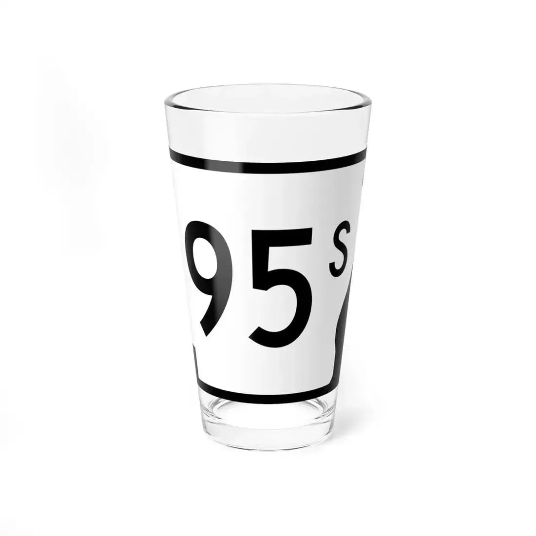 Arkansas 95S (Arkansas) (Road Sign) Pint Glass 16oz 16oz - Go Mug Yourself