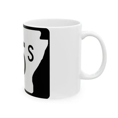 Arkansas 95S (Arkansas) (Road Sign) White Coffee Mug - Go Mug Yourself