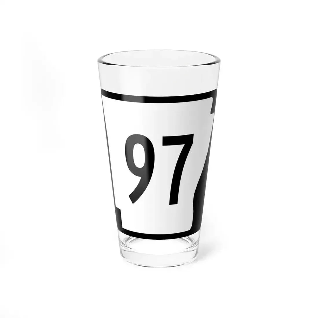 Arkansas 97 (Arkansas) (Road Sign) Pint Glass 16oz 16oz - Go Mug Yourself