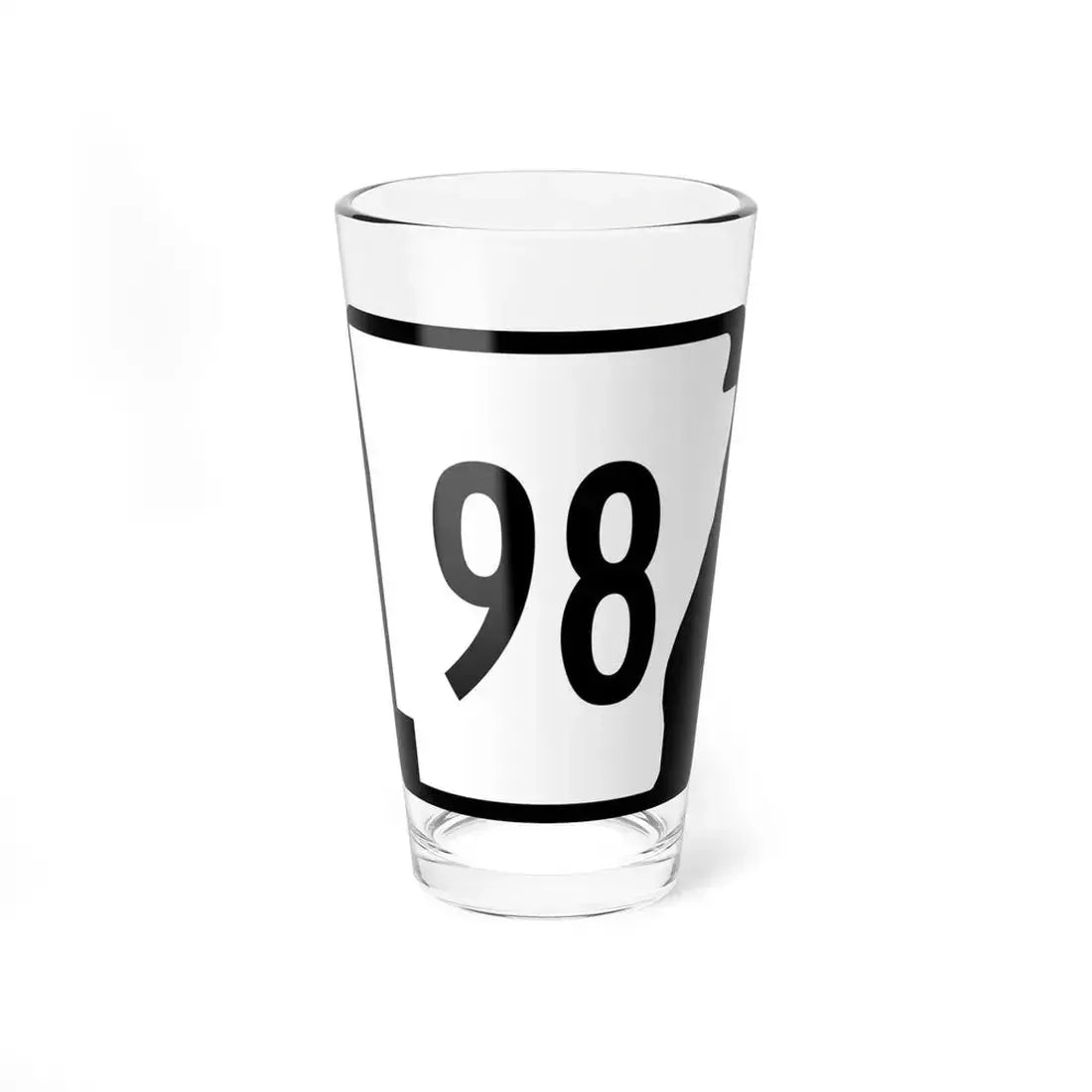 Arkansas 98 (Arkansas) (Road Sign) Pint Glass 16oz 16oz - Go Mug Yourself