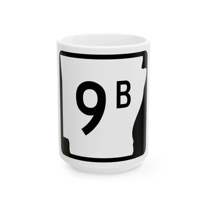 Arkansas 9B (Arkansas) (Road Sign) White Coffee Mug 15oz - Go Mug Yourself
